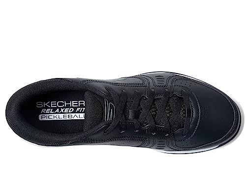 Skechers Skechers Men's Viper Court Smash Pickleball Sneaker, Black/White, 13