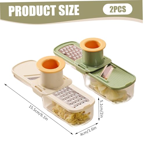 2PCS Trituradora de Ajo Multifuncional 3 en 1 miniatura 4