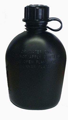 G.a.k 90026 G.i. Type, U.s Made 1 Qt Canteen With New Stainless Steel Cup & G.i. Military Acu Molle Ii Pouch Kit.(Black) #TOP3