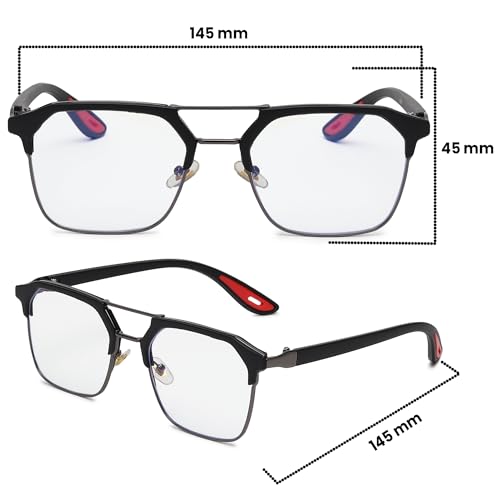 Image of Dervin UV Protected Square Sunglasses For Men & Women