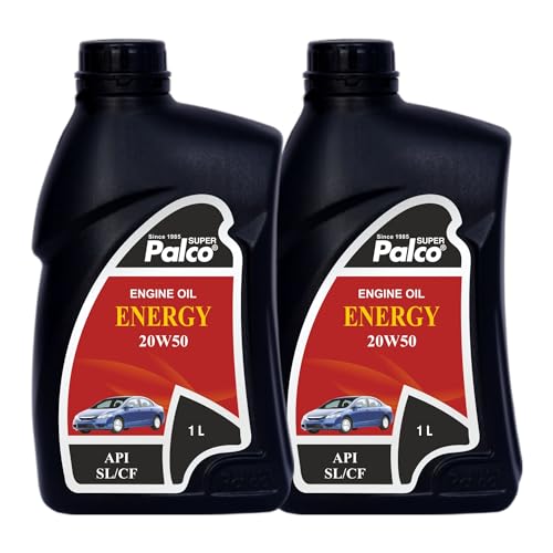 Image of PALCO Energy 20W50 Engine Oil for Cars - Multigrade Car Engine Oil 1L (Pack-2)