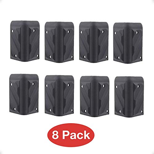 Miyako Cabinet Speaker Corners Protector 2" Inches - Stackable Heavy Duty Abs Plastic Box Protector Universal Fit For Any Type Or Size Unit Ideal For Protection Of Your Valuable Item Set Of 8 (21-802) #TOP4