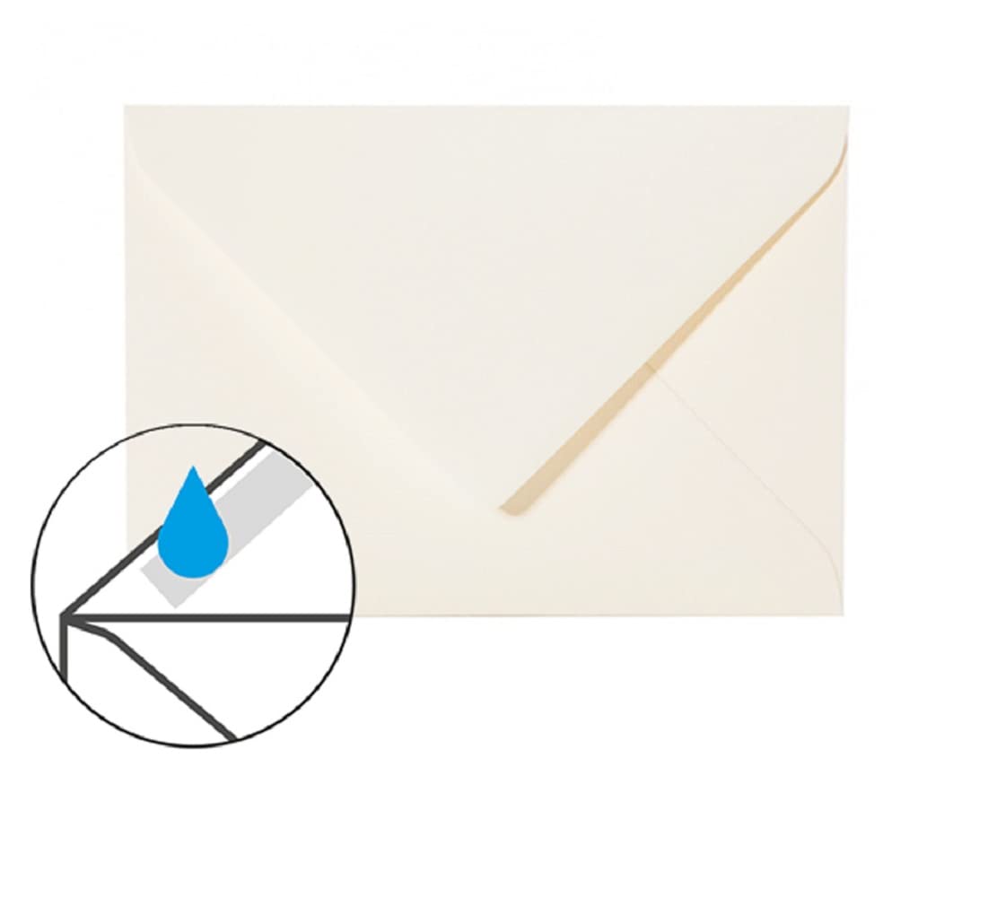 Briefumschläge DIN B6 125 x 176 mm - Zartcreme | 150 Stück | 120g Papier - für besondere Anlässe
