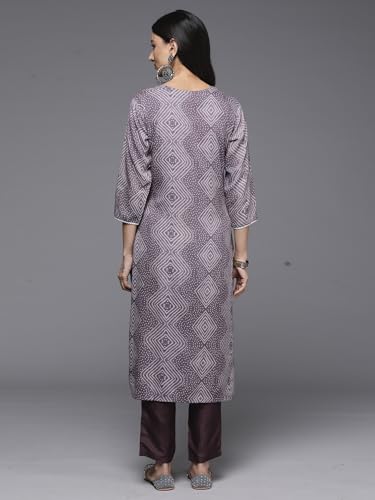 Image of INDO ERA Women's Viscose Blend Straight Fit Straight Kurta