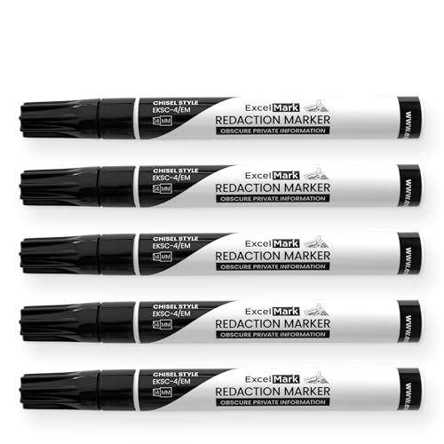 ExcelMark Security Redaction Marker (6 pack)