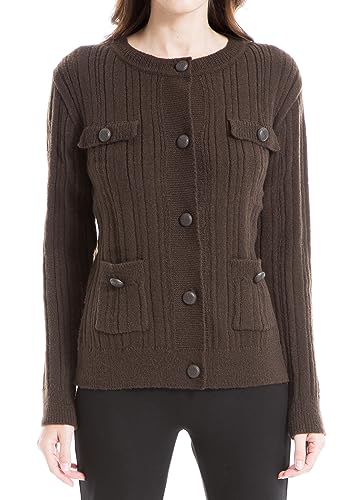 Image of Max Studio Women's Pullover Faux Button Cardigan