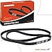 A-Premium 86.64 Inch Engine Serpentine Belt Compatible with Ford, Jeep, Mitsubishi, Dodge, Mazda & Mercury Cars - Explorer 2000-2001, Ranger, Grand Cherokee, Commander, Outlander, Lancer, Nitro & More