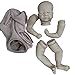 eveseed Reborn Baby Doll Girl, DIY Puppe Teile Vinyl Reborn Doll Kit Unlackierte Baby Doll Spielzeug Zubehör 17inch für Kinder Playmate Geschenke