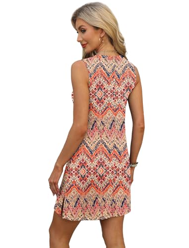 Image of BKRIVE V-Neck Summer Casual Beach Dresses for Women 2026 Vacation Women's Sleeveless Sundress with Split