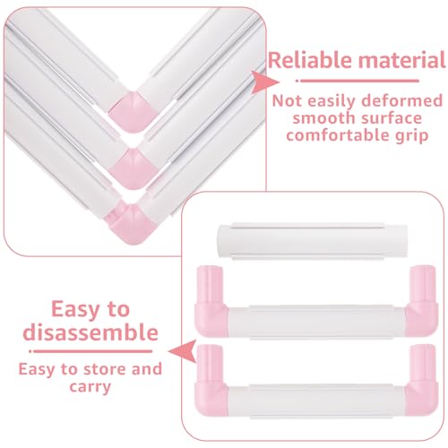 Image of LOYORTY 3 Pack Square Embroidery Hoops, Plastic Cross Stitch Hoop, White Cross Stitching Frame, Embroidery Snap Frame for Cross Stitching, Quilting, Needlepoint (6x6, 8x8, 11x11)