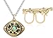 XOFOAO Doctor Strange Necklace Eye of Agamotto Costume Prop Stone Pendant Alloy Chain with Sling Ring