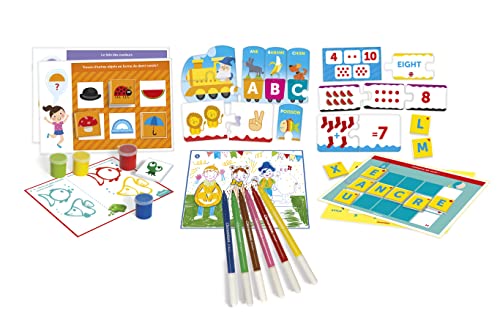 Clementoni Education - 52607 - La Maternelle - Coffret de Jeux Educatifs pour Enfants de 3 à 6 Ans - avec Activités Variées pour Apprendre en s'Amusant -