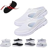 XLATD Elsvia Orthopedic Shoes for Men,Comfort Breathable Support Sports Sandals (White,5.5)