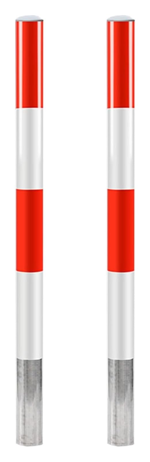 Postes delimitadores de tráfico para bolardos de Seguridad, bolardos de Acero, bolardos metálicos para Aparcamiento,76 * 1000mm/3 * 39in