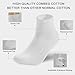 Larizza 5 Pairs Combed Cotton Quarter Crew Socks for Women Athletic Ankle Socks Soft Breathable with Aromatic Scent (8.5-11, Black White Lightgrey Lightgreen Pink)