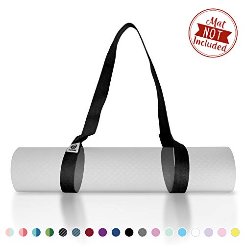 Tumaz Yoga Mat Strap, 2-in-1 Adjustable Sling - Mat Carrier & Stretching Strap