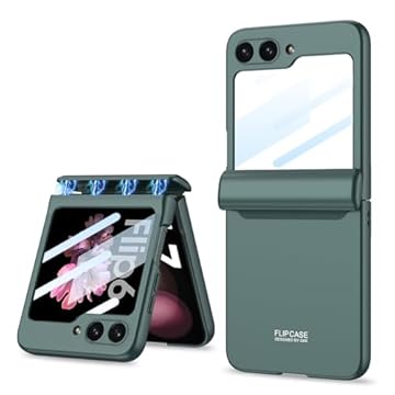 Capa para Samsung Galaxy Z Flip 6, proteção magnética para dobradiça, protetor de tela HD integrado, carregamento sem fio, à prova de choque, capa protetora fina antiarranhões para Galaxy Z Flip 6