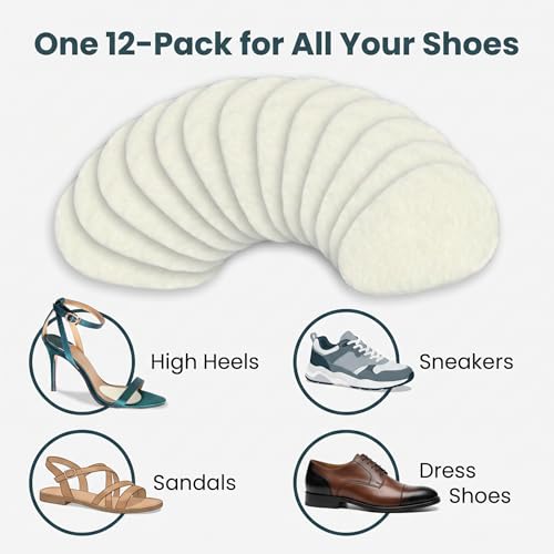 Image of Ultra Thin Metatarsal Pads Women and Men, Ball of Foot Cushions, Metatarsal Foot Pads for Women, Mens Foot Pads for Balls of Feet | 12 Pack, 6 Pairs, 1 /8 inch Thick