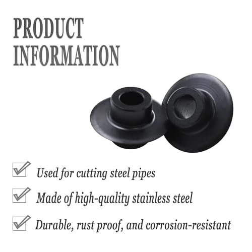 33100 Pipe Cutter Replacement Wheel Fits for Ridgid Model F-514,For Ridgid Heavy Duty Pipe Cutter 1A, 2A, 42A, 202, 360, 820, 364, 732(2pcs)