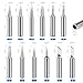 PNECK 900M Soldering Iron Tips 12 Pcs, Replacement Solder Tips Compatible with HAKKO, Atten, Quick, Aoyue, Yihua, Vastar, Ryobi