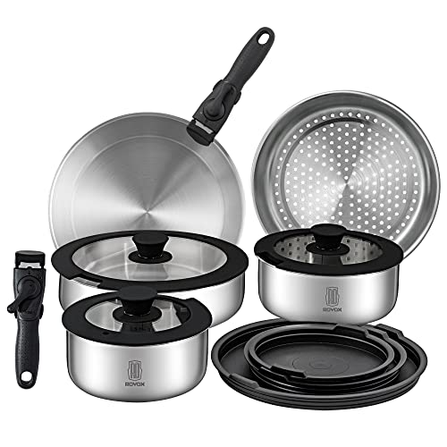 6 Best Stackable Cookware Set Buyer's Guide & Top Picks in 2022