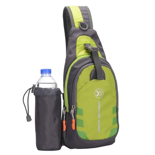 Bolso bandolera verde anti-rayaduras Holibanna con soporte desmontable para botella