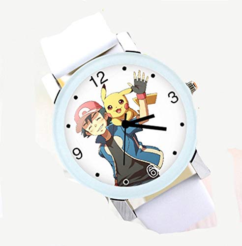 Preisvergleich Produktbild xunlei Pokemon Cartoon Uhr Serie Pokemon Pikachu Anime Cartoon Uhr Mode Pikachu Uhr Quarz Uhr Schule Pokémon