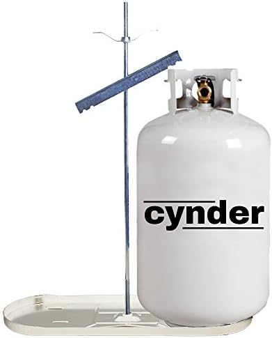 Cynder 00665 Double Bottle Rack 30 lb. LP Dual Propane Tank Cylinder Kit Tray (30 lb, White)