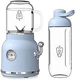 [6 hojas aplastan todos los ingredientes]: con 6 hojas de acero inoxidable y un potente motor de 300 vatios, la mezcladora de alta velocidad puede aplastar fácilmente los ingredientes en la fórmula. Es compacto y fácil de usar, lo que le permite agregar valor rápidamente a su hogar u oficina.