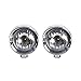per H.AR-Ley 2pcs Faro del Moto AUXILIARIA Fog Fog Fight CHROMICO MOTOGCYCLE MOTOLOGGIO FARME Fog Fan Fog Fan Lampada Fan Lampada Protezione Serbatoio dell'Acqua radiatore