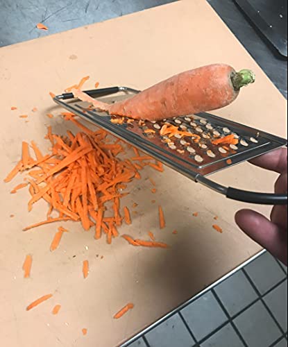 Metal Magery Stainless Steel Extra Course Handheld Non Slip Flat Grater Ideal For Vegetables, Cheese, Eggs #TOP5