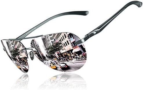 Kithdia Mens And Womens Classic Al-Mg Metal Frame Polarized Driving Sunglasses S143