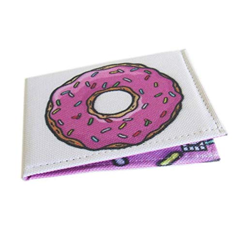 Porta Cartões Dinheiro Cnh Slim Colorida de Lona Lançamento Cor:Roxo;Tamanho:Único