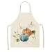 Tablier De Cuisine Femme, Tablier De Maître Cuisinier Chic À Imprimé Citrouille Tabliers De Cuisine Drôles En Lin De Coton Antifouling Pour Femme Tablier De Cuisine D'Halloween Tablier De Chef D