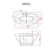 ARIEL Platinum AM128JDCLZ Whirlpool Bathtub