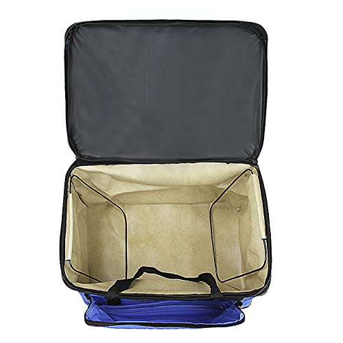 Image of Large Capacity Art Supply Storage Bag with Straps, Waterproof Art Craft Drawing Supplies Storage Tote Bag Portable Travel Craft Bag, Handle Carrier Bag for Craft Tool Sewing, Paper, Art, Desk, Canvas