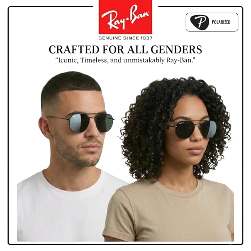Image of Ray-Ban RB3565 JACK Square-Round Shaped Sunglasses for Men & Women with Official RAYBAN Eyewear Kit