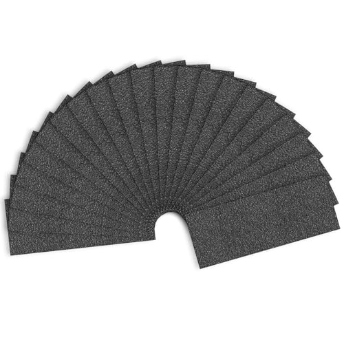 Sandpaper 80 Grit Wet Dry Sanding Sheets 9 x 3.6 Inch for Wood Furniture Finishing Metal Sanding and Automotive Polishing 21-Sheet