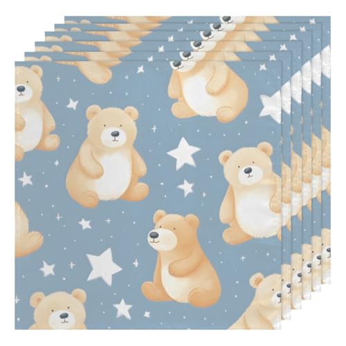 Servilletas de Tela Lavables Set x6 50.5x50.5 cm Animal Print miniatura 1