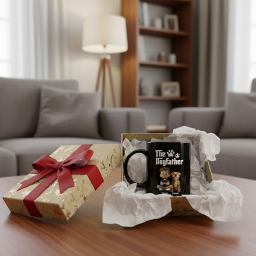 Taza personalizada Wrappiness Dog Dad 11oz cerámica miniatura 5