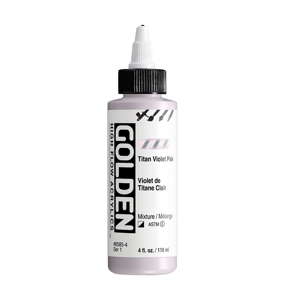 Golden : High Flow : Acrylic Paint : 118ml (4oz): Titan Violet Pale : S1