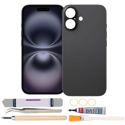 Vitre arrière iPhone 16 kit de réparation complet pour remplacer le verre brisé