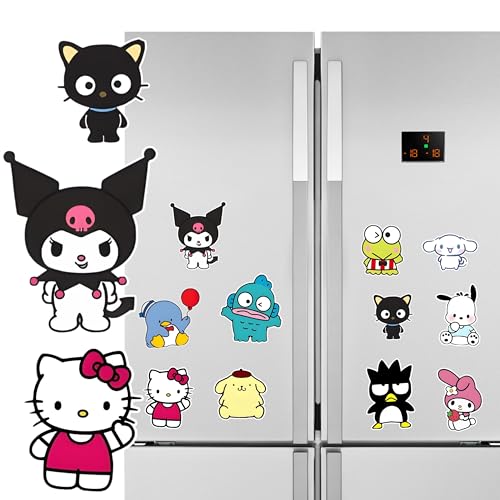 Image of Dia & Tia-Premium Fridge Magnets-Made in India for Office, Kitchen, refrigirators, Magnetic Boards-Motivational Quotes, Culture, Gamers, Cute Cartoons (KuromiFriends)