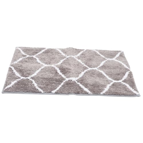 Tapis de bain polyester absorbant antidérapant et décoratif de style moderne - 2