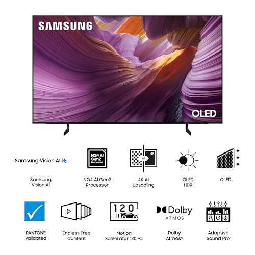 Image of Samsung 138 cm (55 inches) 4K Ultra HD Smart OLED TV QA55S85FAELXL