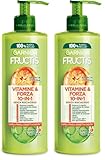 Fructis Forti & Brillanti trattamento 10 in 1 (Paquete de 2)