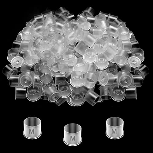 SOTICA-Tattoo-Ink-Caps-300PCS-Tattoo-Ink-Cups-Tattoo-Caps-14mm-Medium-Tattoo-Pigment-Caps-Plastic-Microblading-Ink-Caps-with-Base-for-Tattoo-Ink-Eyebrow-Microblading-Tools