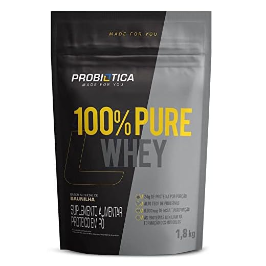 Probiótica 100% Pure Whey Refil (1 8Kg) - Baunilha