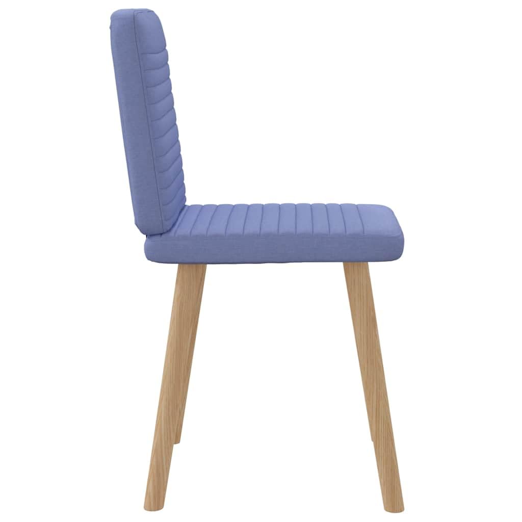 Juego de 2 sillas de comedor tapizadas de tela azul vaquera con reposabrazos, 45 x 54 x 86 cm, silla de cocina para comedor, salón, restaurante y gastronomía, asiento cómodo con respaldo