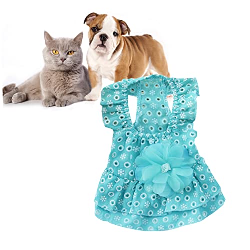 COLLBATH Roupas Para Cães Vestido De Cachorro De Verão Vestido De Renda Para Cães Roupas De Cachorro
